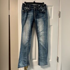 Miss Me Blue Straight Leg Jeans